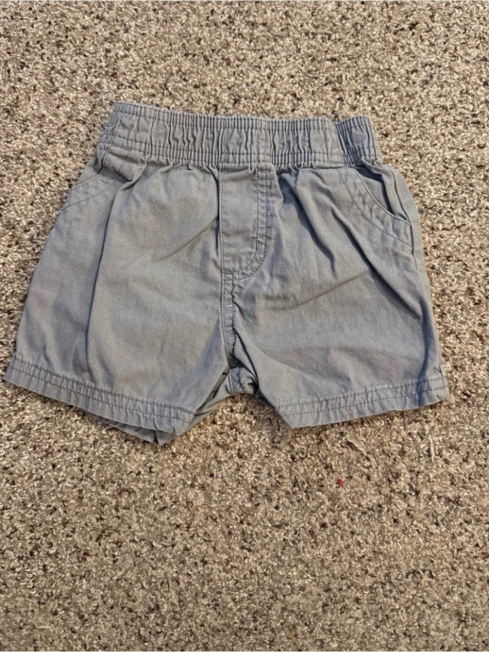 Light grey Kids Elastic Waist Shorts